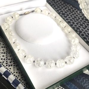 JM Marino Vintage Handmade Necklace with Crystals